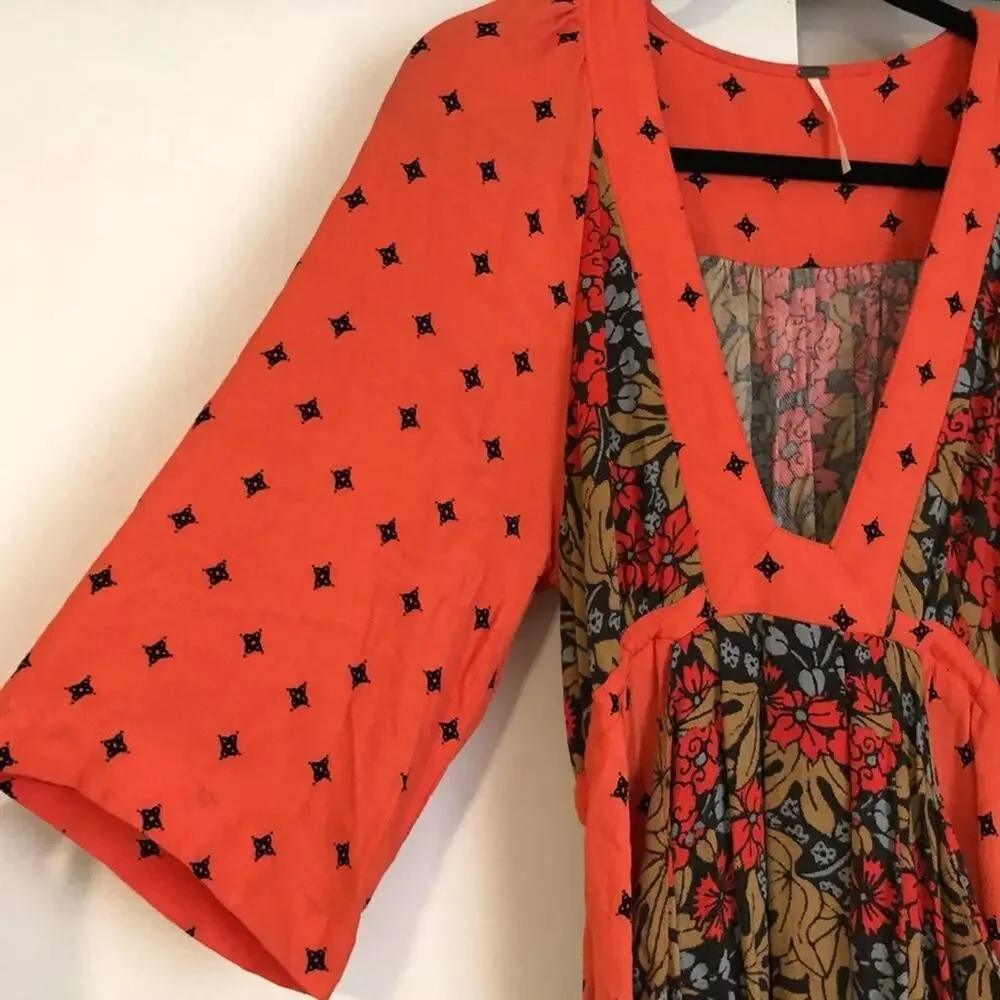 Free People Talulla Printed Tunic Dress Size XS